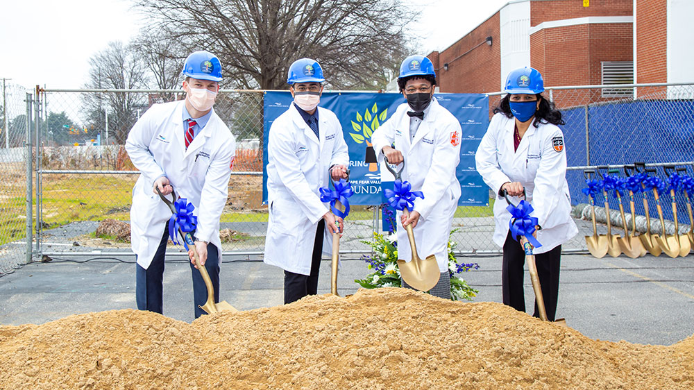 Cape Fear Valley broke ground on the Center for Medical Education & Research in January 2021.